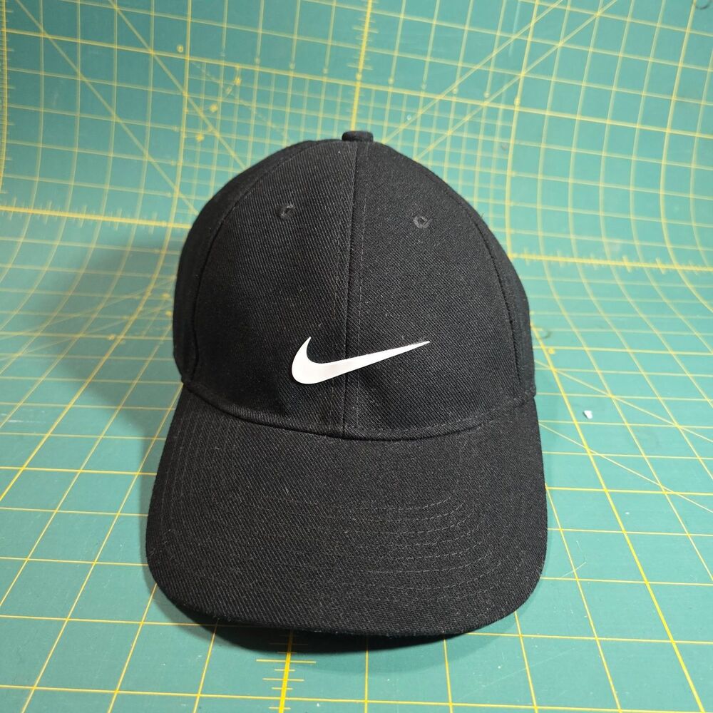 Nike Legacy91 Dri-FIT Baseball Cap Adjustable Hat Black White Swoosh